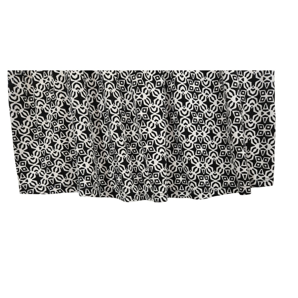Lane Bryant Chic Black White Geometric Faux Wrap Top Surplice Short Sleeve 18/20 - Picture 4 of 9